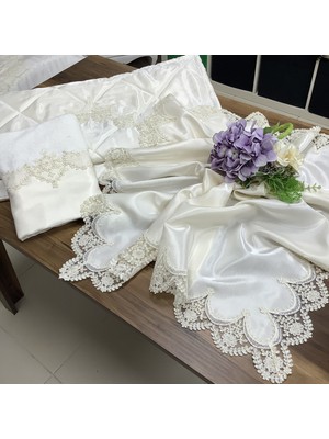 Oya Home Fransız Dantelli Bohça Set - 3 Parça