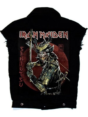 Modaroma Iron Maiden Senjutsu Siyah Kolsuz Kot Yelek