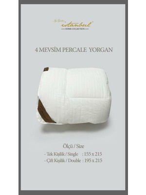 İyi Geceler Istanbul Percale Çift Kişilik Yorgan