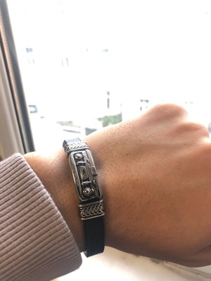 Herşey Nota Müzik Kaset Deri Bileklik