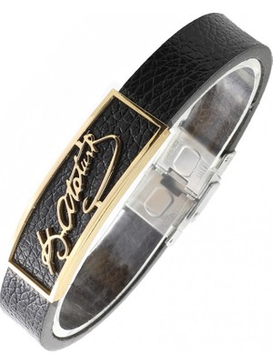 Herşey Nota Kemal Atatürk Imzalı Erkek Çelik Bileklik