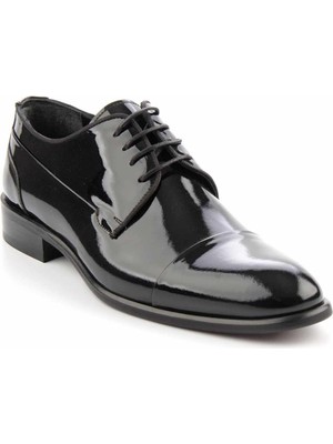 Siyah Rugan Leather Erkek Klasik Ayakkabı E01191441308