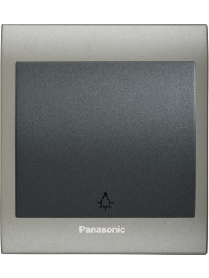 Panasonic Thea Blu Light Anahtar Çerçeve Inox Matt + Dore Kapak Füme