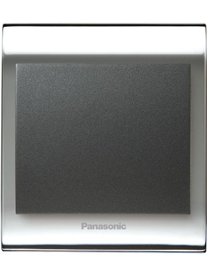 Panasonic Thea Blu Tekli Anahtar Çerçeve Chrome + Beyaz Kapak Füme