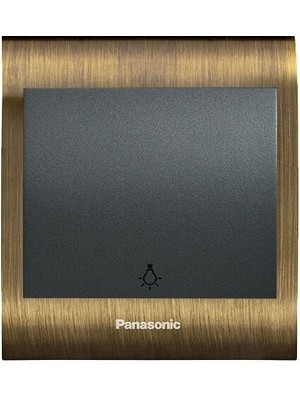Panasonic Thea Blu Light Anahtar Çerçeve Antique + Dore Kapak Füme