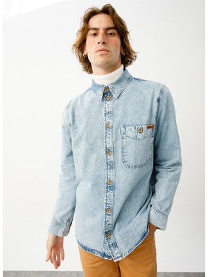 Denim Trip JOSEPH Regular Fit Açık İndigo Erkek Jean Gömlek