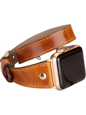 Bouletta Apple Watch Uyumlu Deri Kordon 42-44-45MM Slim Dt Gt V18