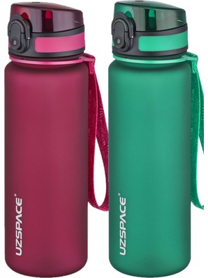 Uzspace 2'li Tritan Matara Seti 500 ml 14 Farklı Renk Seçeneği Fiftyfifty