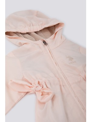 U.S. Polo Assn. Pembe Kız Bebek Yağmurluk