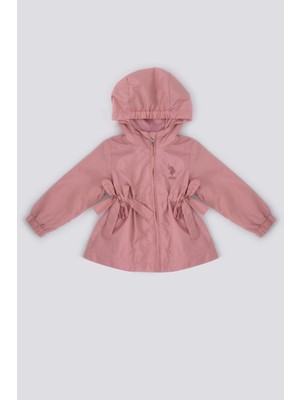 U.S. Polo Assn. Pembe Kız Bebek Yağmurluk
