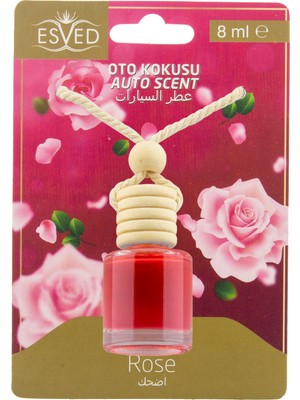 Esved Gül Kokusu 8 ml Araba Kokusu Cam Şişe