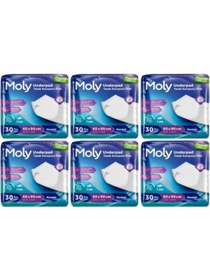Moly Yatak Koruyucu Örtü 30'lu x 6 Paket