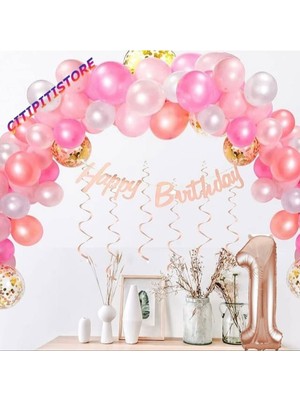 Çıtı Pıtı Store Çıtıpıtıstore 1 Yaş Doğum Günü Balon Seti