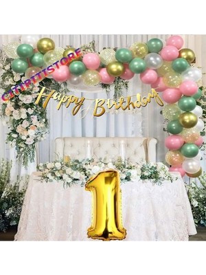 Çıtı Pıtı Store Çıtıpıtıstore 1 Yaş Doğum Günü Balon Seti