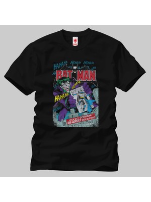 Built By Crazy Batman And Joker Comic Cover Unisex Tişört