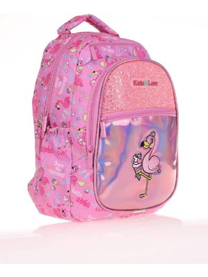 Kaukko Kids&love Sırt Çantası (Aynalı-Taşlı Flamingo)