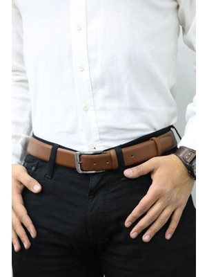 Guard Taba Klasik Deri Erkek Kemeri - 3,5 cm
