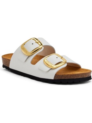 Frau Kadın Terlik 17P8 Frau London Leather Offwhite