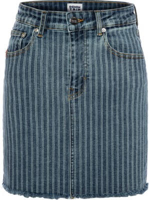 Denim Trip Denim Etek, M, Açık Indigo