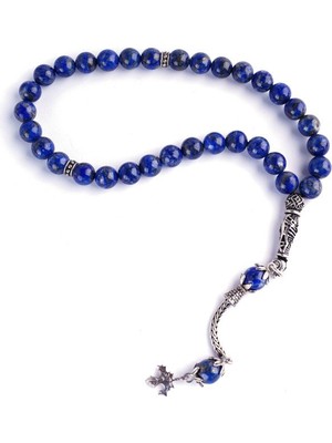 Maranki Lapis Tesbih 8 ml Gümüş Uçlu