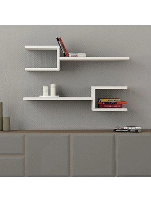 Ramadec Duvar Rafı Gizli Bağlantılı