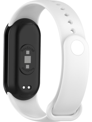 NovStrap Xiaomi Mi Band 8 Mi Band 9 ile Uyumlu Kordon Klasik Jel Silikon Miband 8 9 Kordon Kayış