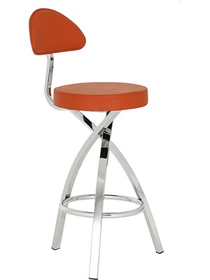 White Furniture Slot Arkalıklı Bar Taburesi