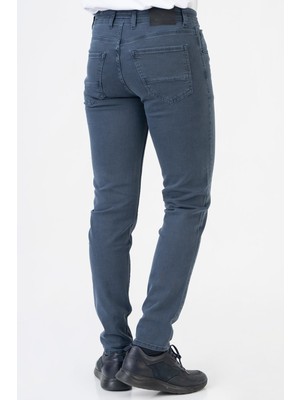 White Stone Albacete J002 Slim Fit Pamuklu Likralı Jean Pantolon Navy