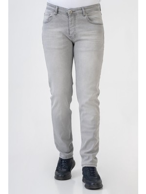 White Stone Almería J004 Slim Fit 5 Cep Pamuklu Likralı Jean Pantolon A.grey