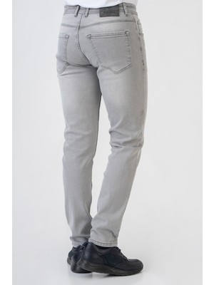 White Stone Almería J004 Slim Fit 5 Cep Pamuklu Likralı Jean Pantolon A.grey