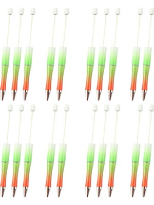 Kenan 20PCS Boncuk Beyaz Kalemi Dıy Boncuklu Kalemler Sınıf Çekme Sınav Stili C Için (Yurt Dışından)