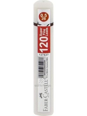 Faber-Castell 2B 60 mm Kalem Ucu 120 Li Coconut Milk Renk Seçeneği ile 0.5 Ölçü