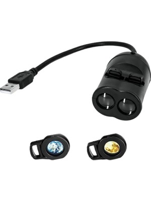 Fayshow Projektör Işık Duvar Projeksiyon Lambası USB 6 Mod Ayarlanabilir LED Dekoratif Gece (Yurt Dışından)