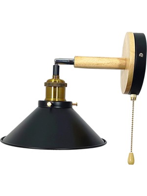 Fayshow Duvar Sconce Duvar Işık Duvar Lambası Çekme Zinciri Anahtarı Dekoratif Başucu Lambası 1pcs (Yurt Dışından)