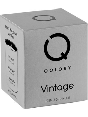 Qolory Vintage Scented Candle 120 gr Dekoratif Kokulu Mum