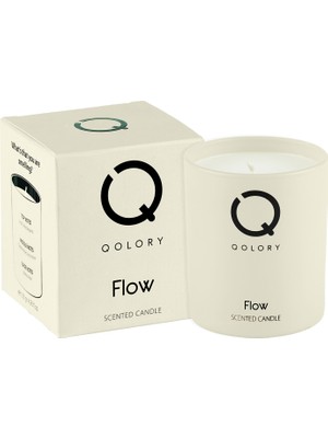 Qolory Flow Scented Candle 120 gr Dekoratif Kokulu Mum