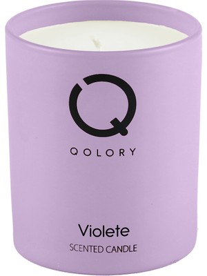 Qolory Violete Scented Candle 120 gr Dekoratif Kokulu Mum