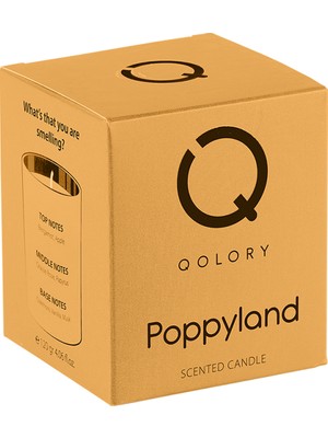 Qolory Poppyland Scented Candle 120 gr Dekoratif Kokulu Mum