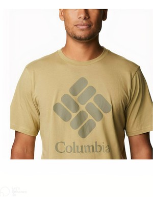 Columbia Csc Basic Logo Short Sleeve Erkek Yeşil Tişört