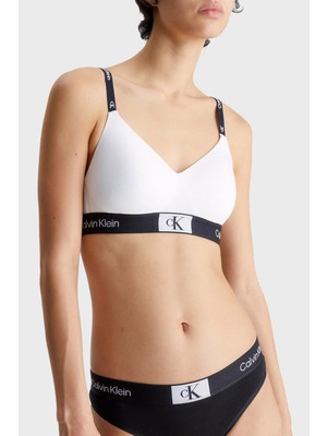 Calvin Klein Logo Şeritli Pamuklu Spor Sütyen 000QF7218E100 Bayan Sütyen 000QF7218E 100