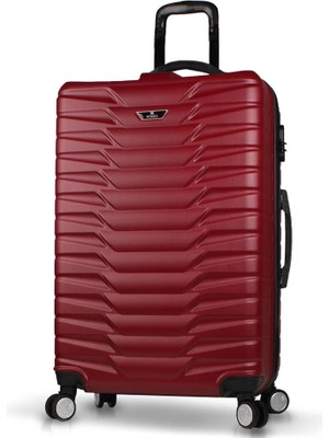 My Valice Croc Abs Büyük Boy Valiz Bordo