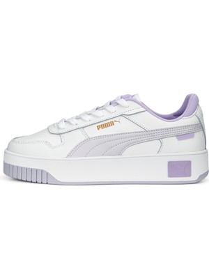 Puma 389390 Carına Street White-Sprıng Lavender-Gold Yetıskın Unıseks Sneaker