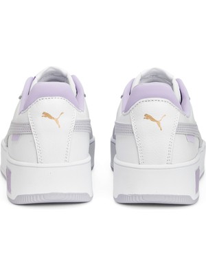 Puma 389390 Carına Street White-Sprıng Lavender-Gold Yetıskın Unıseks Sneaker
