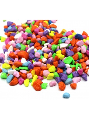 Atılım Akvaryum Fanus ve Akvaryum Için Renkli Çakıl Taşı 1 kg
