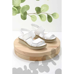 Beyaz Leather Kadın Sandalet K05281202703