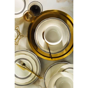 Kütahya Porselen Bone Olympos 24 Parça 6 Kişilik Yemek Takımı 12351