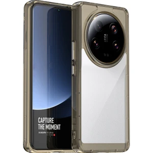 Xiaomi 13 Ultra Şeffaf Geri Kılıf Tpu+Akrilik Anti Anti Şok Geçirmez Telefon Kapağı - Şeffaf Gri (Yurt Dışından)
