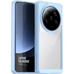 Xiaomi 13 Ultra Şeffaf Geri Kılıf Tpu+Akrilik Anti -Slatch Şok Geçirmez Telefon Kapağı - Mavi (Yurt Dışından)
