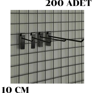 İstanbul Manken Tel Pano Kancası Raf Askısı 200 Adet 10 cm