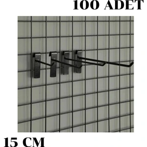 İstanbul Manken Tel Pano Kancası Raf Askısı 100 Adet 15 cm